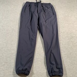 Fresh Clean Threads Pants Mens Large Navy Blue Performance Joggers Zip‎ Pocket